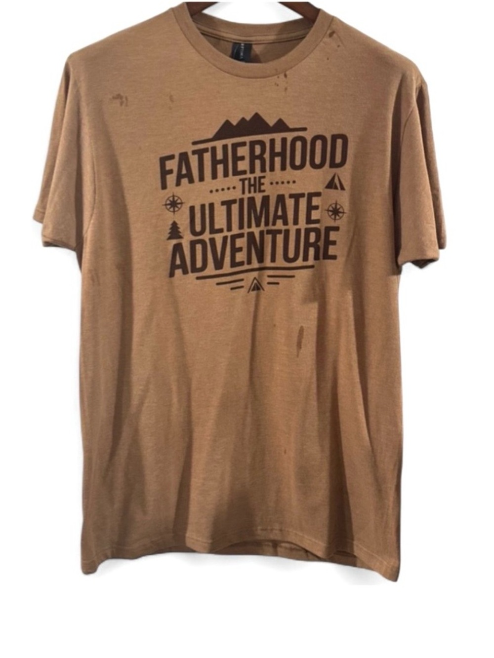 Fatherhood “The Ultimate Adventure” Graphic T-Shirt Size Men’s Medium (NWT)